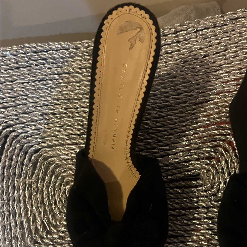 Charlotte Olympia Black Mules